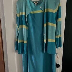 Talbots Sheath Dress and Cardigan